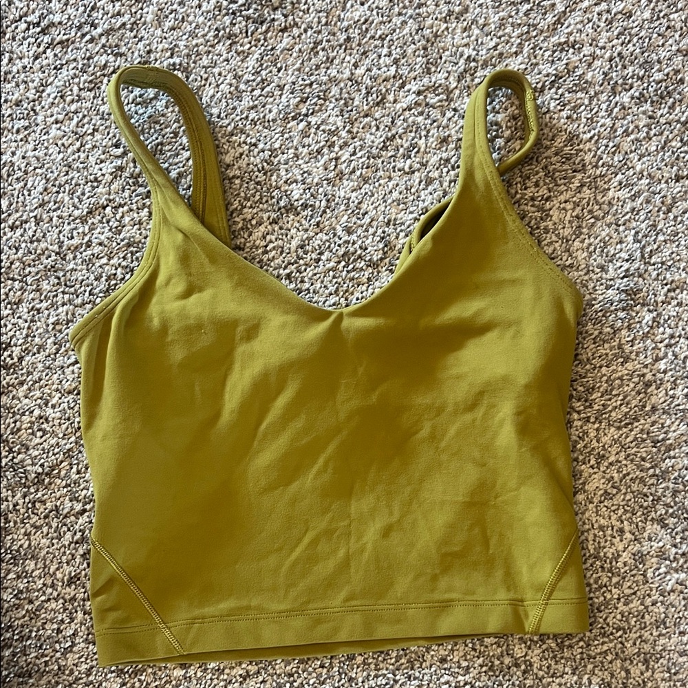 lululemon athletica Olive Green Tank Top